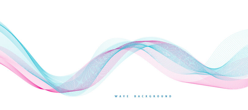 Abstract digital technology futuristic wave background.