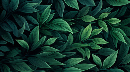 Lush Greenery: Vibrant Foliage Patterns and Textures