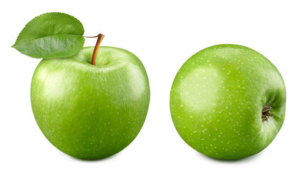 Green apple clipping path