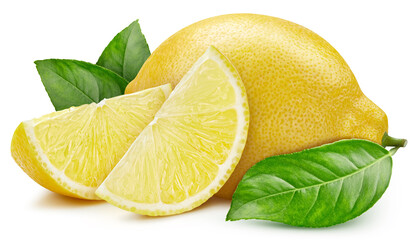 Lemon isolated on white background