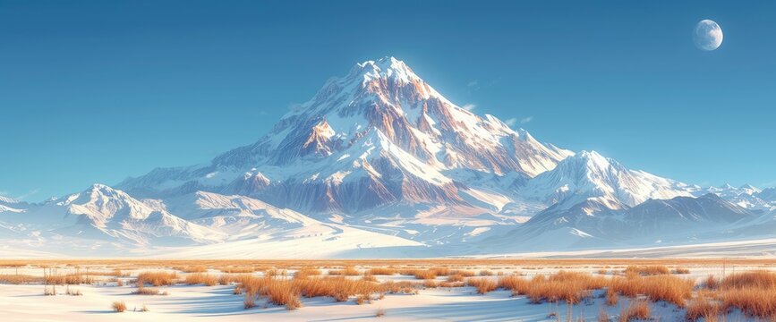  Banners Set Polygonal Landscape Illustration, Wallpaper Pictures, Background Hd