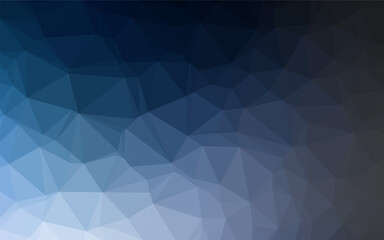 Dark BLUE vector shining triangular background. Shining colored illustration in a Brand new style. The best triangular design for your business.