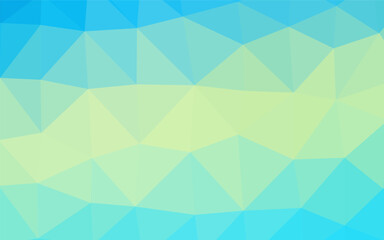 Fototapeta premium Light Blue, Yellow vector low poly layout. Triangular geometric sample with gradient. The best triangular design for your business.