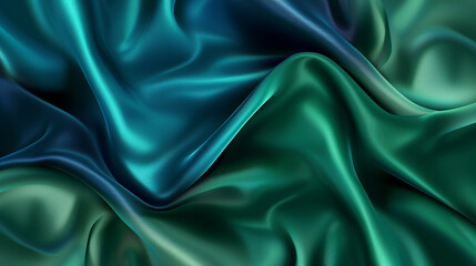 Light Sea Green, Pine Green, Cerulean and Sapphire Blue silk background vector presentation design