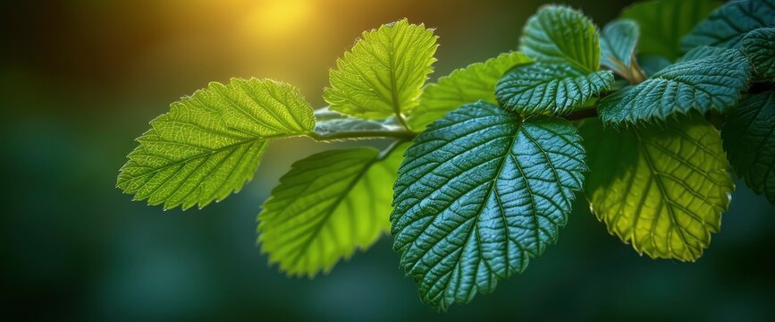 Green Nature Background Closeup View Leaf, Wallpaper Pictures, Background Hd