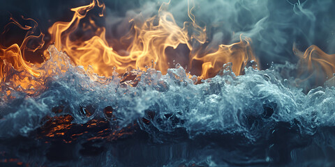 Colorful abstract fire and water  gradients wallpaper