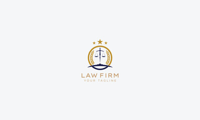 Attorney and lawyers logo design vector template