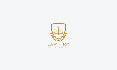 Attorney and lawyers logo design vector template
