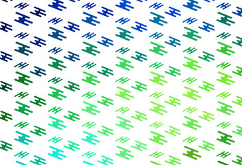 Fototapeta na wymiar Light Green vector background with straight lines.