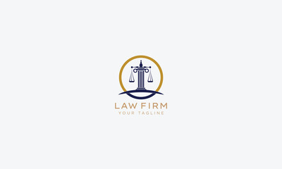 Attorney and lawyers logo design vector template