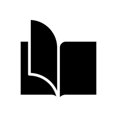 open book icon symbol vector template