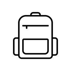 backpack icon symbol vector template