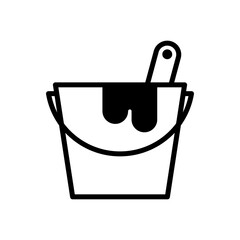 paint can icon symbol vector template