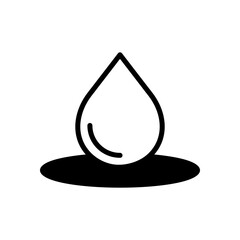 Fototapeta premium water droplet icon symbol vector template