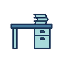 desk icon symbol vector template