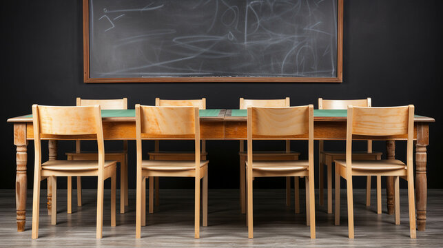 classroom with blackboard high definition(hd) photographic creative image
