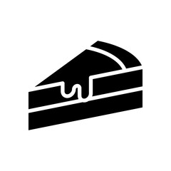 cake slice icon symbol vector template