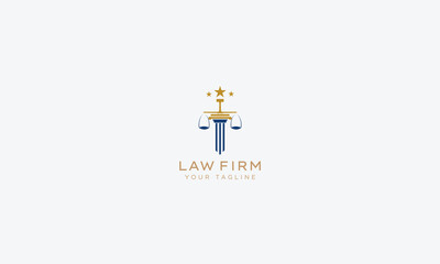 Attorney and lawyers logo design vector template