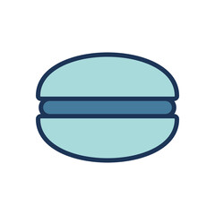 macaron icon symbol vector template