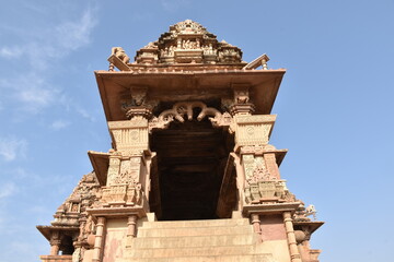This is the photo of an Ancient temple at Khajuraho in India.