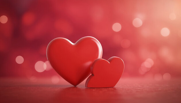 Valentine Hearts on Celebration Background. ai
