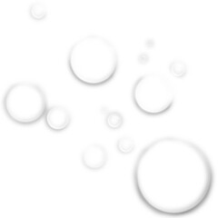 realistic water drops or dew on the surface