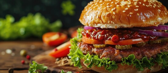 Renowned wet burger from Turkey, found in Gebze.