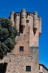 Clavero Tower in Salamanca, This tower belonged to the Sotomayor family palace.  It was built in the 15th century with a square floor plan.