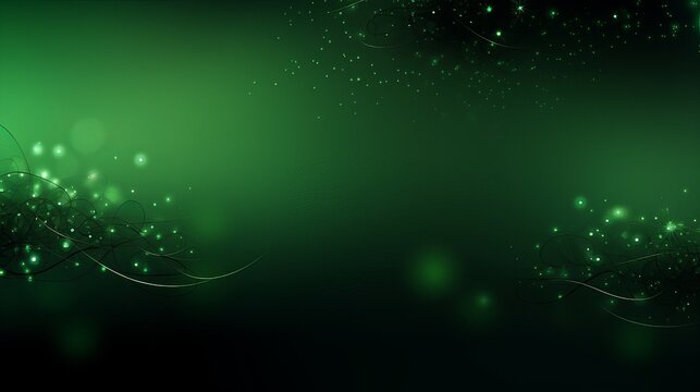 abstract green background with stars shinnning gliter glow wallpaper 