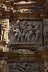 This is the photo of an Ancient temple at Khajuraho in India.