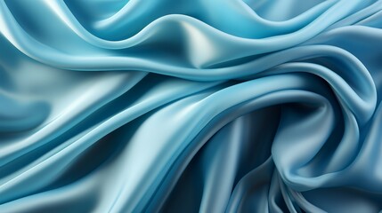 Obraz premium bleu silk satin fabric abstract background
