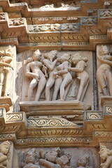 This is the photo of an Ancient temple at Khajuraho in India.