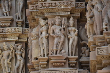 This is the photo of an Ancient temple at Khajuraho in India.