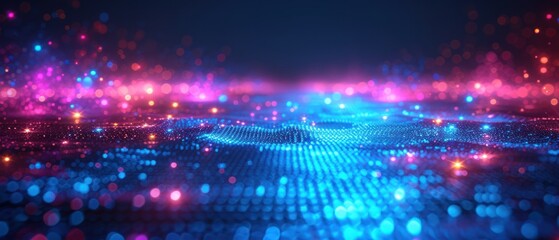 Obraz premium a blue grid background with stars,, in the style of animated film pioneer