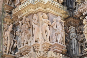 This is the photo of an Ancient temple at Khajuraho in India.