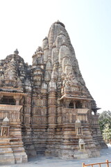 Naklejka premium This is the photo of an Ancient temple at Khajuraho in India.