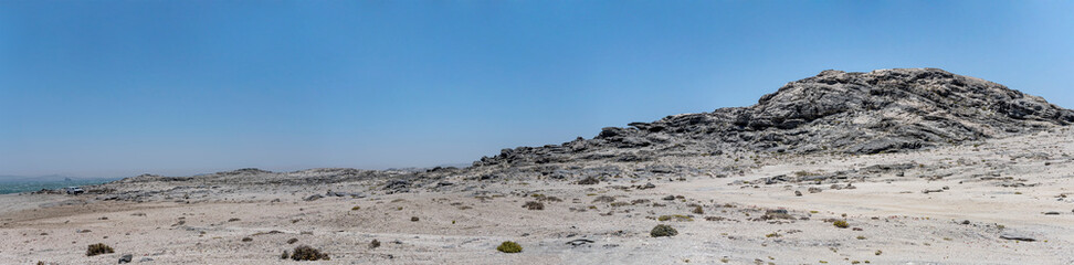 basalt rocks on Atlantic shore, Diaz point,  Namibia