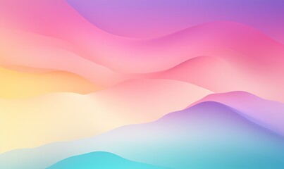mountain wave with a pastel gradient 