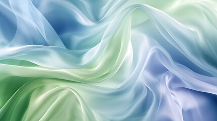 Fototapeta premium Pastel Blue and Green silk background vector presentation design