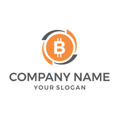 Bitcoin Innovative Logo Vector
