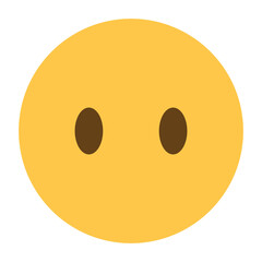 Face without a mouth emoji icon