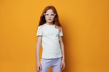 Obraz premium Young portrait little children cute childhood person caucasian girl female kid