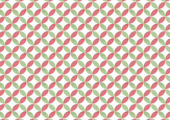 七宝模様の水彩背景素材