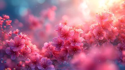 Blossoming Serenity: A Sakura Flower Background