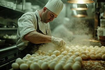 chef in the kitchen preparing food for dinner