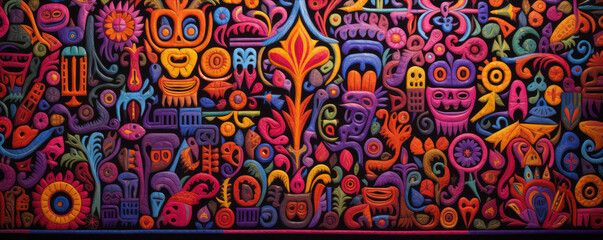 hispanic textile pattern.