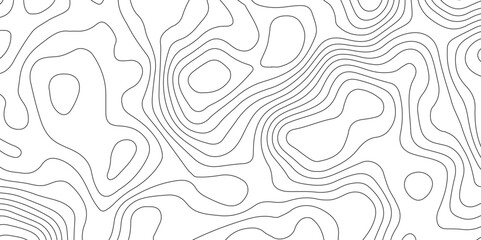 Abstract background with topographic contour map with geographic black color line map .white wave paper curved reliefs abstract background .vector illustration of topographic line contour map design . - obrazy, fototapety, plakaty