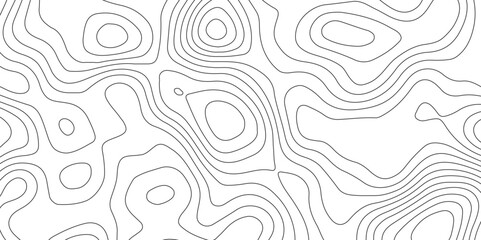 Abstract background with topographic contour map with geographic black color line map .white wave paper curved reliefs abstract background .vector illustration of topographic line contour map design . - obrazy, fototapety, plakaty