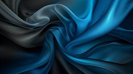 Obraz premium Bright Blue and Charcoal colour silk background vector presentation design