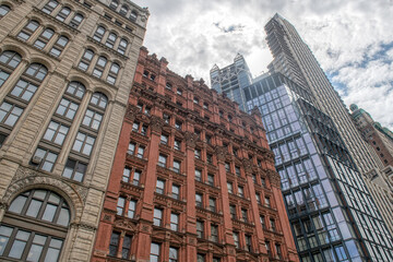 Fototapeta na wymiar view of New York skyscrapers